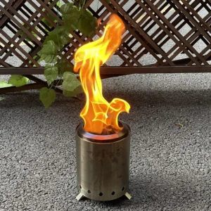 Camping Wood Stove Stainless Steel Outdoor Smokeless Fire Pit