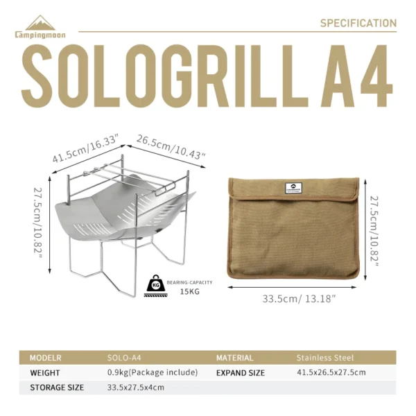 Portable Folding Stainless Steel Grill - Image 7