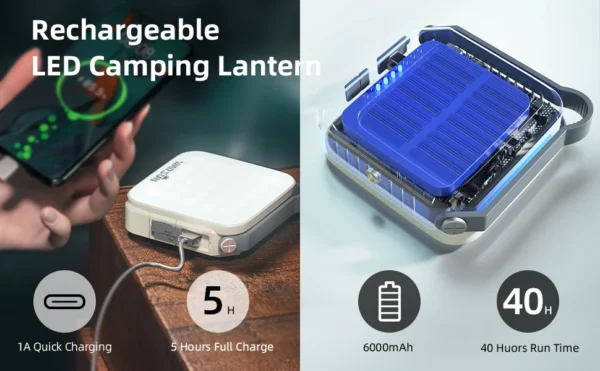 Rechargeable Outdoor Hanging Light - Image 9
