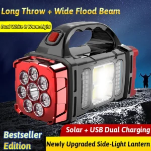 Solar Rechargeable LED Light & Power Bank