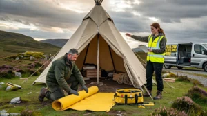 Professional header image for list-based article: Teepee Hire in Scotland: Everything You Need to Know