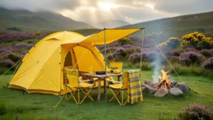 Professional header image for list-based article: Scotland's Answer to New Forest Camping (Setup Already Done)